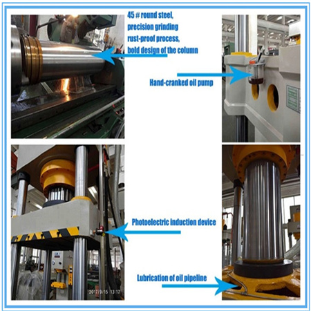 2017 OEM diely na lisovanie plechu Použité lisovacie lisy na hydraulické dierovanie rúrok Stroj na rezanie rotorov 5 ton na hliníkový profil