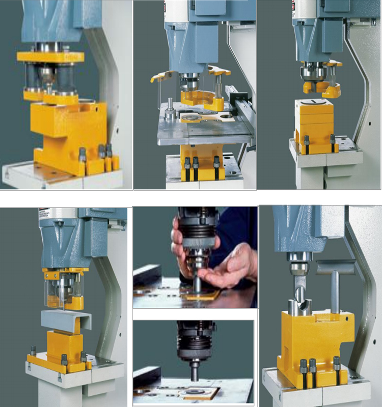 Hydraulický stroj na rezanie kovov na dierovanie Orezávanie Rezanie vrúbkov